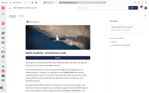 Finshape DBOS Academy screen
